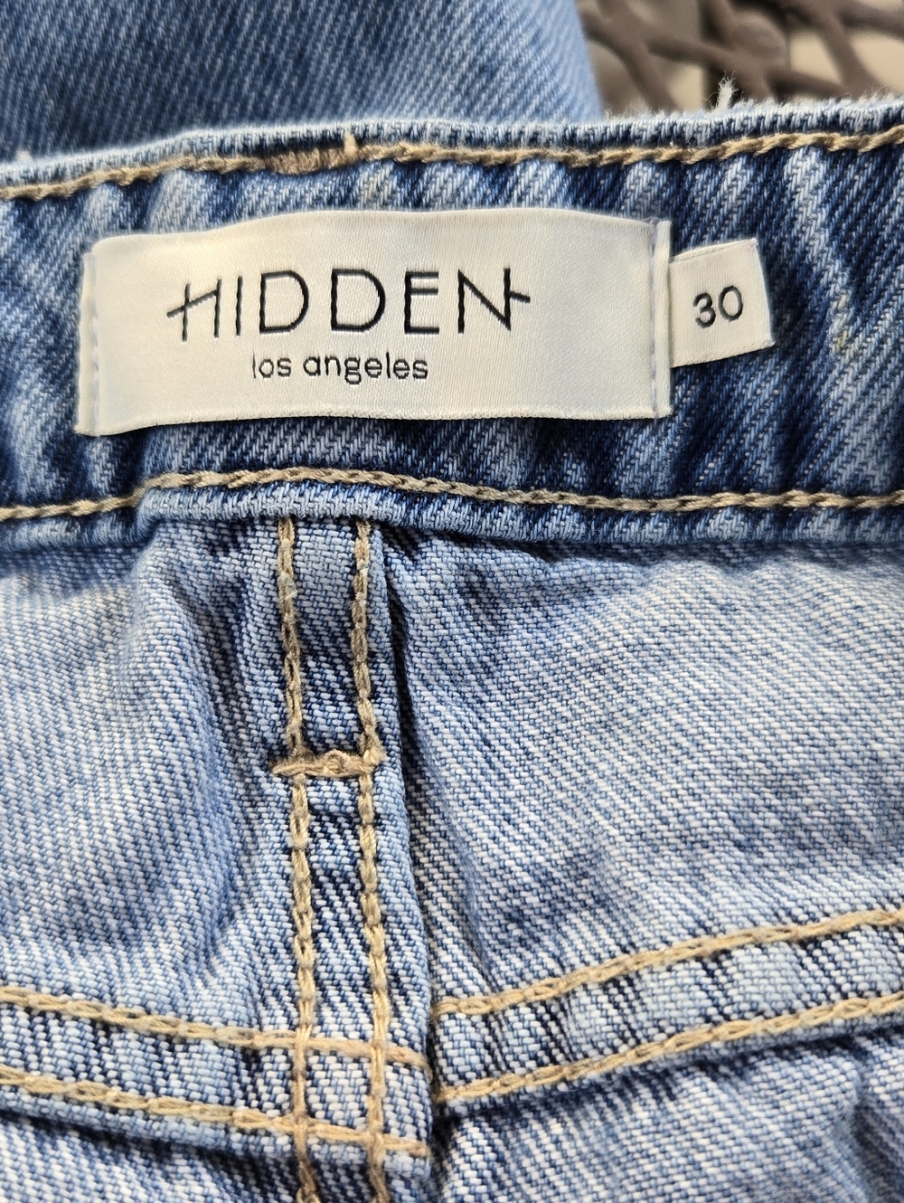 Hidden Los Angeles Happi Light Wash Split-Hem Women's Jeans - Picture 8 of 10